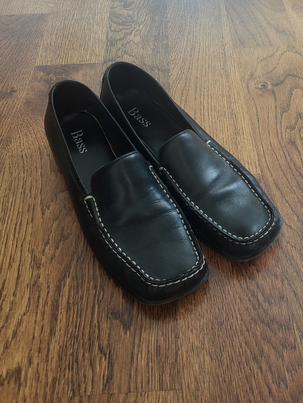 Bass Deirdre black flats, size US women's 7.5